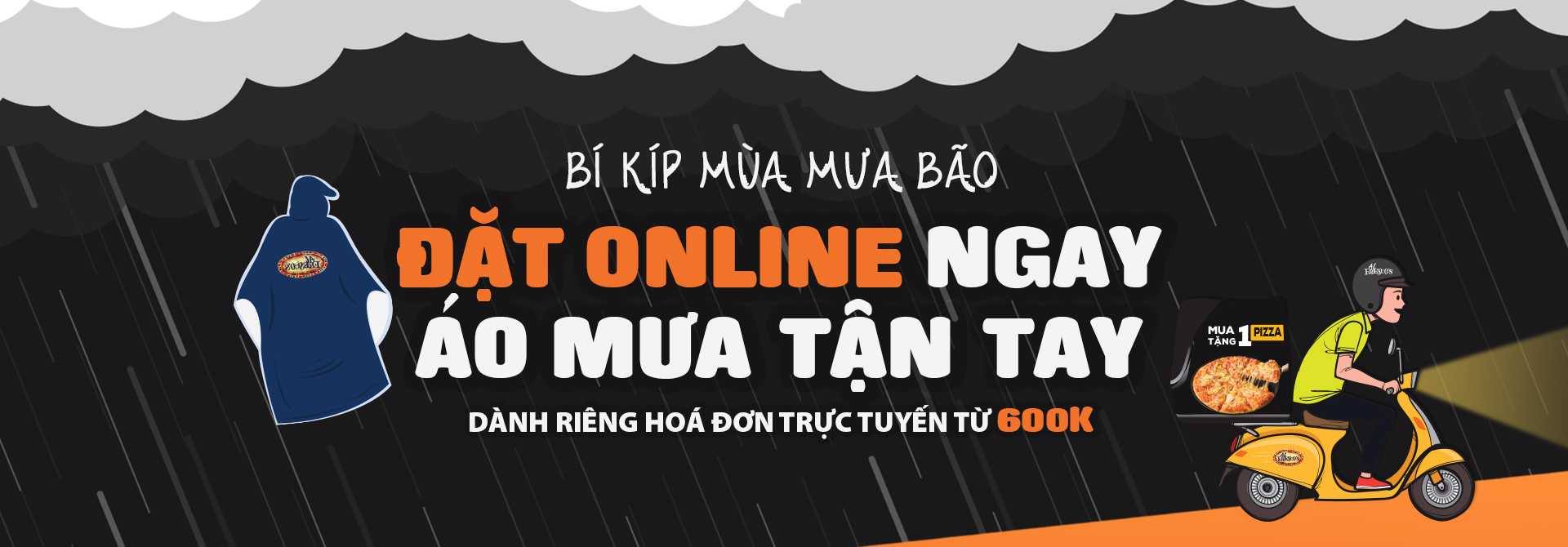 Order online this rainy season